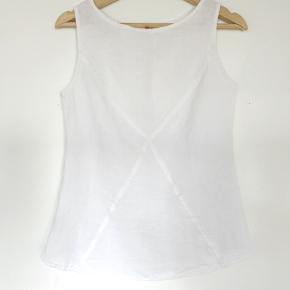 100% Linen white Tank. Size XS-S - Picture 1 of 5